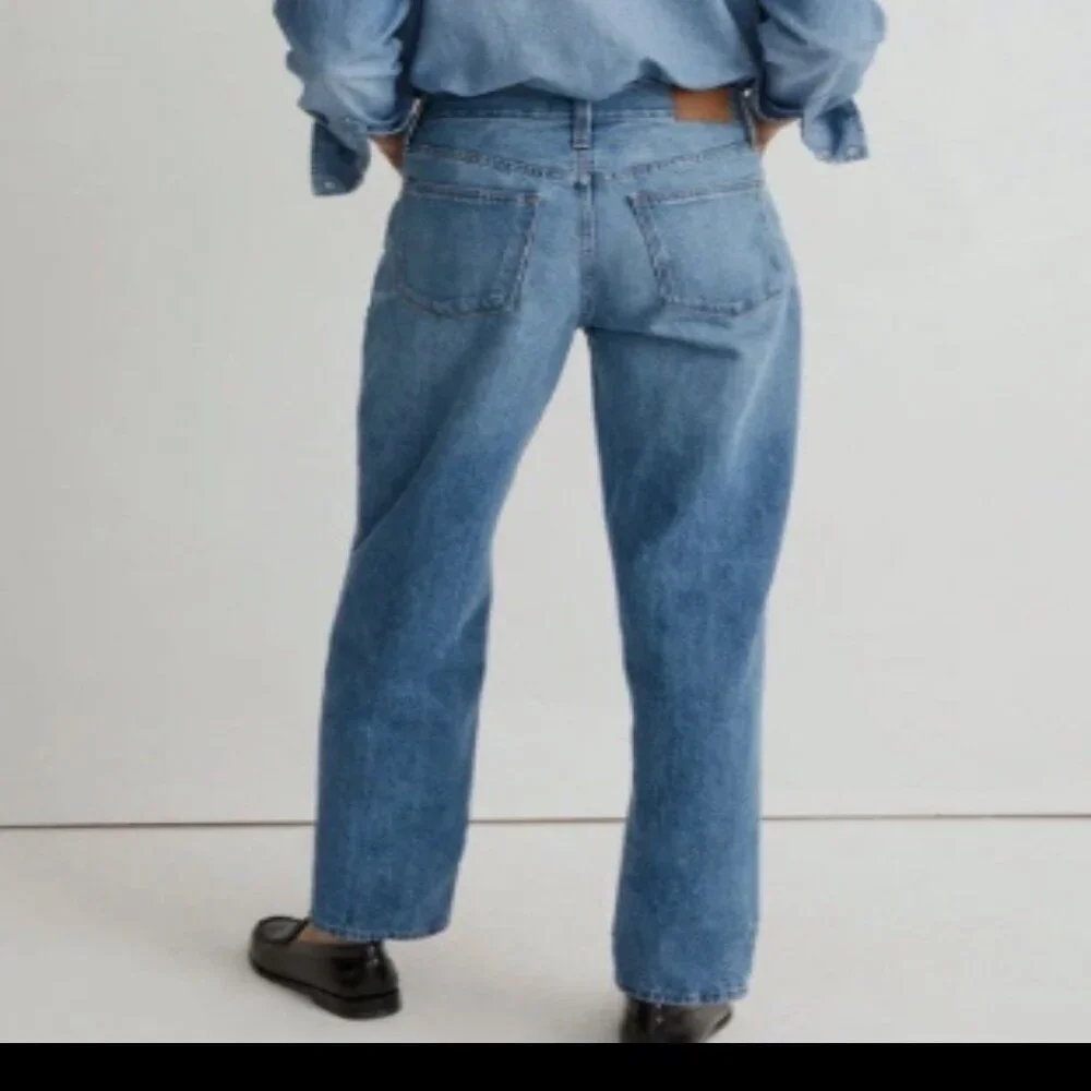 Madewell The Slouchy Boyjean High Rise Relaxed Jeans Rubyvale Wash Sz 32 EUC - Picture 2 of 12